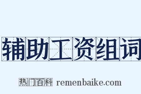 辅助工资组词是什么意思的图片